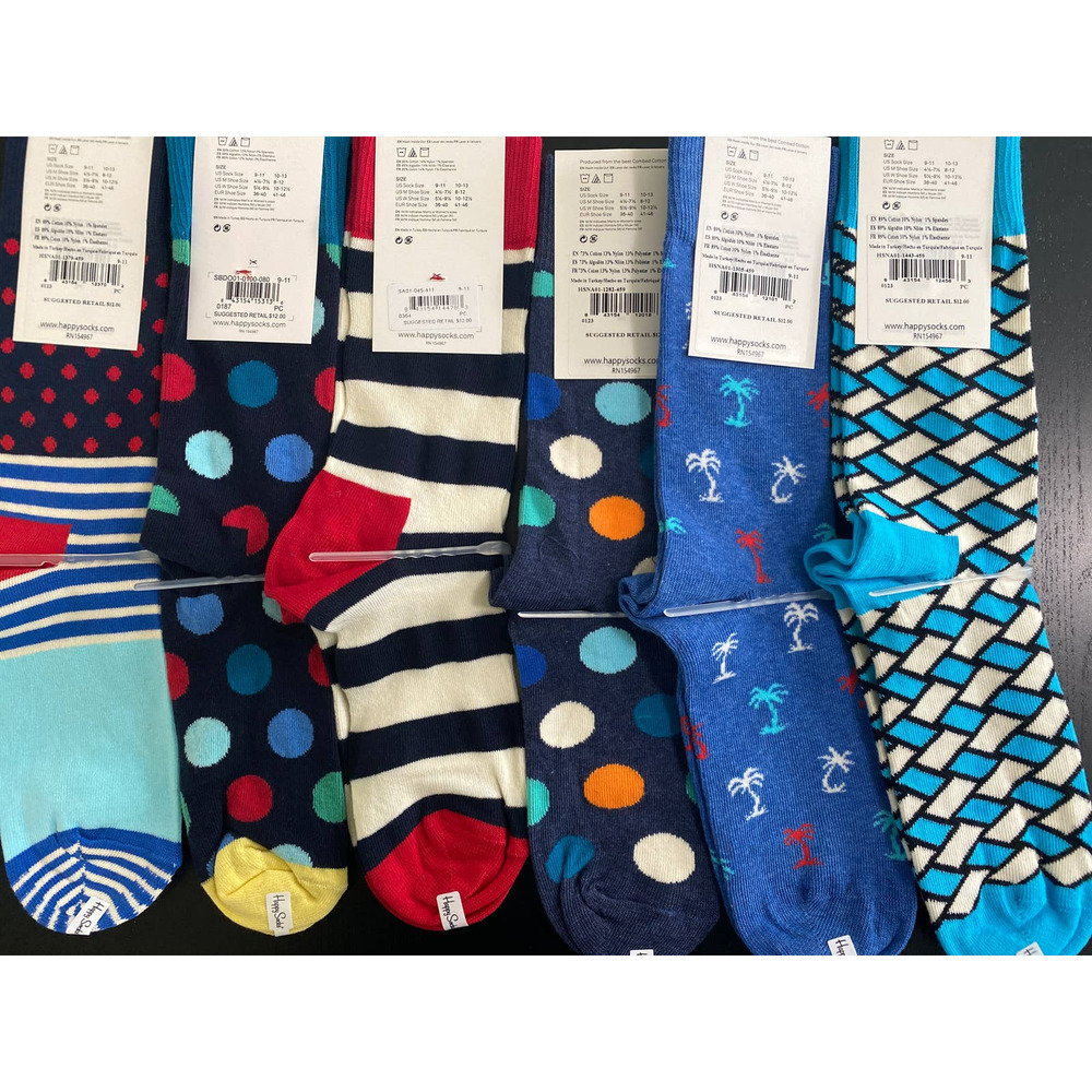 Happy Socks - 6 pairs - NEW - Size: 9-11 LAST ONE! - Picture 3 of 11